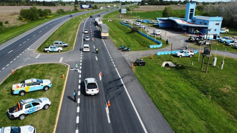 Controles en rutas nacionales por el fin de semana largo